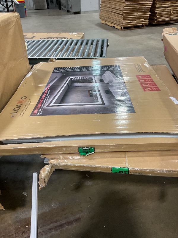 Photo 1 of **MINOR SCRATCHES** LOAAO 48"X40" LED Bathroom Mirror with Lights, Anti-Fog, Dimmable, Backlit + Front Lit, Lighted Bathroom Vanity Mirror for Wall, Memory Function, Tempered Glass, Shatter-Proof, ETL Listed