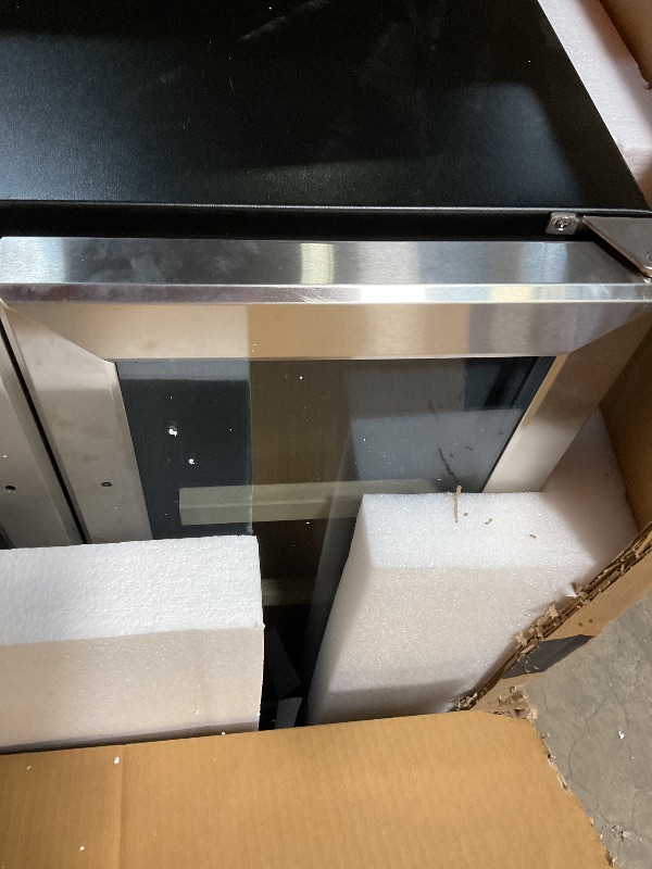 Photo 1 of ** NO HANDLES** BODEGA 24 Inch Wine and Beverage Refrigerator, Dual Zone Wine and Bar Beverage Cooler, Commercial Black Bar Cooler With 2 Glass Doors, Bar Fridge Hold 19 Bottles and 57 Cans,Built-In or Freestanding.