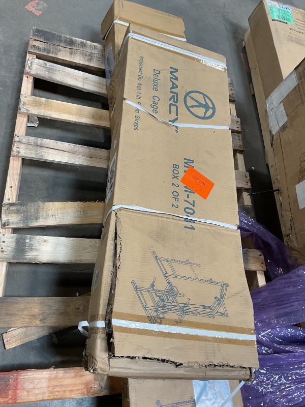 Photo 1 of 2 boxes*** Marcy Home Gym Cage System Workout Station for Weightlifting, Bodybuilding and Strength Training MWM-7041