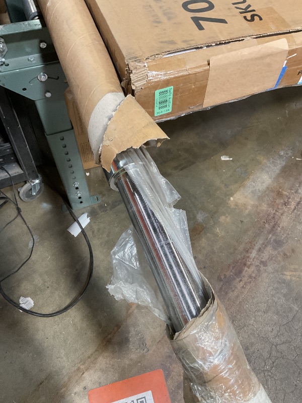 Photo 1 of **SILVER** Fitvids Olympic Barbell Bar for Power Lifting and Weightlifting – 700 Pound Capacity – 7FT Black – Black