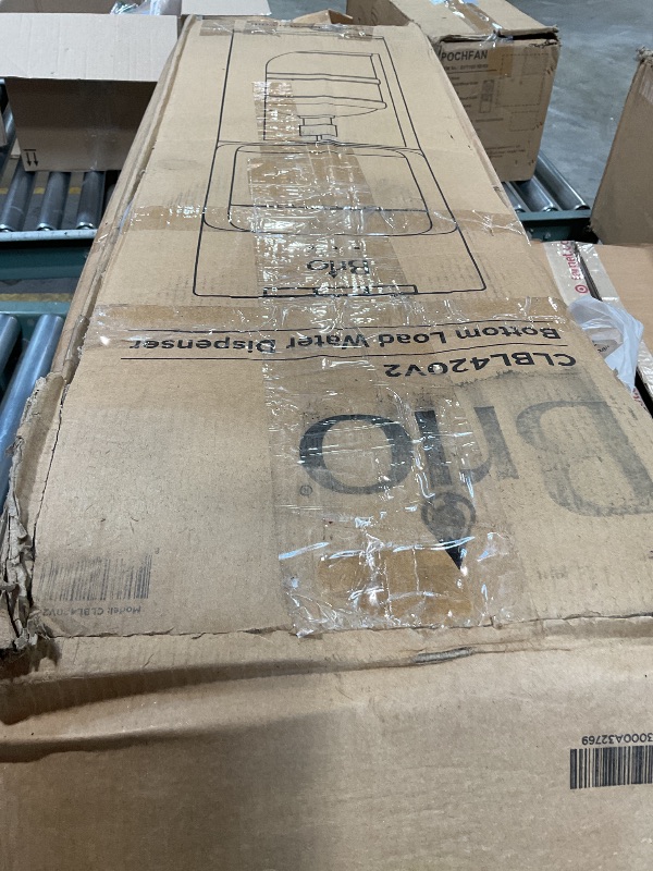 Photo 1 of *FOR PARTS ONLY* Brio Bottom Loading Water Cooler Dispenser for 5 Gallon Bottles - 3 Temperatures with Hot, Room & Cold Spouts, Child Safety Lock, LED Display with Empty Bottle Alert, Stainless Steel