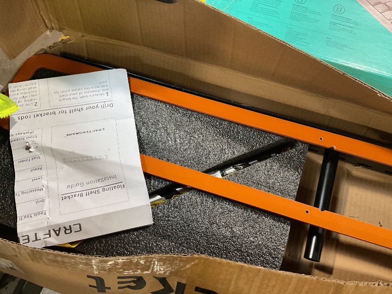 Photo 1 of 1 Pack Large Shelf Brackets Long Floating Shelf Bracket Invisible Floating Shelf Hardware Heavy Duty Floating Mantel Brackets(43"X6"X3" with Tools)