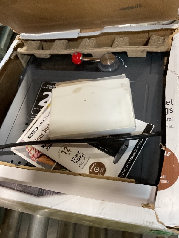 Photo 1 of **SOLD FOR PARTS** Slushie Machine: No Ice Needed All-in-One Slushy Maker for Home, Real-Time Temp Display, Auto-Clean, 6 Preset | Frozen Margaritas, Cocktails, Frappés, Ice Cream, Smoothies, Milkshakes,Summer Parties