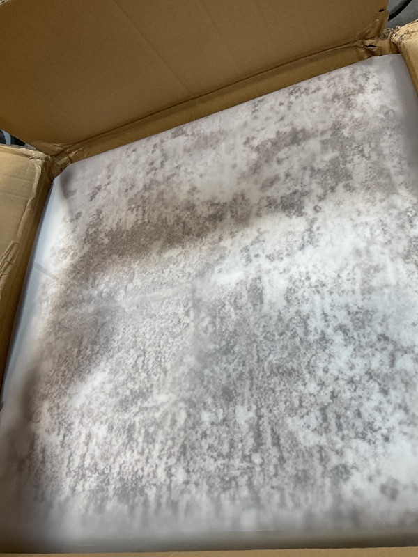 Photo 1 of 10x14 Washable Living Room Rug: Non-Slip Modern Abstract Area Rug for Bedroom Dining Room, Soft Low Pile Carpet Suitable for Families with Children, Brown