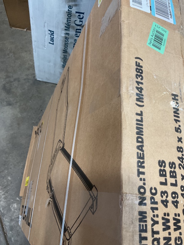 Photo 1 of **MISSING REMOTE**YPOO Foldable Treadmill with Incline, Walking Pad with Handle Bar 3 Level Incline, Portable Folding Treadmills for Home/Office 300 Lbs Capacity, Quiet Desk Treadmill with Remote Control & APP