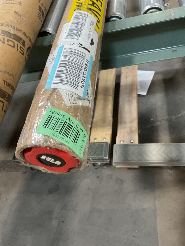 Photo 1 of **COLOR IS RED. SCRAPES AND DIRT FROM TRANSPORT ****Signature Fitness Total Body Workout Weighted Bar Weighted Workout Bar Weighted Exercise Bar, 25-Pound