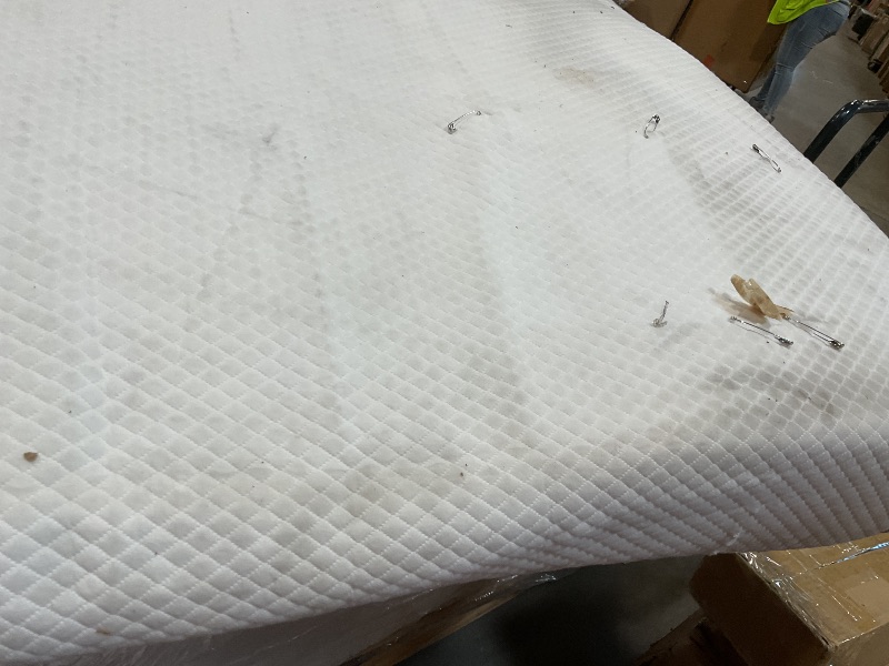 Photo 1 of **DIRT. MAJOR DENT**FDW | 8 Inch Twin Mattress | Medium Firm | Gel Memory Foam Mattress | White | Bed in a Box, CertiPUR-US Certified | Pressure Relief, Cooling Ventilated Foam | Washable Removable Cover