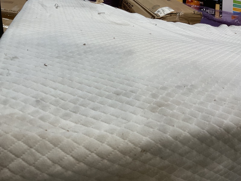 Photo 1 of **DIRT. MAJOR DENT**FDW | 8 Inch Twin Mattress | Medium Firm | Gel Memory Foam Mattress | White | Bed in a Box, CertiPUR-US Certified | Pressure Relief, Cooling Ventilated Foam | Washable Removable Cover