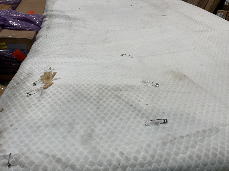 Photo 1 of **DIRT. MAJOR DENT**FDW | 8 Inch Twin Mattress | Medium Firm | Gel Memory Foam Mattress | White | Bed in a Box, CertiPUR-US Certified | Pressure Relief, Cooling Ventilated Foam | Washable Removable Cover