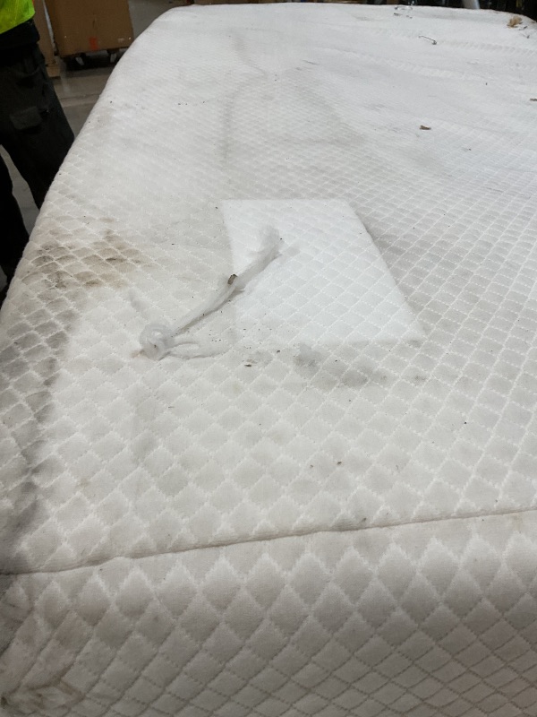 Photo 1 of **DIRT. MAJOR DENT**FDW | 8 Inch Twin Mattress | Medium Firm | Gel Memory Foam Mattress | White | Bed in a Box, CertiPUR-US Certified | Pressure Relief, Cooling Ventilated Foam | Washable Removable Cover