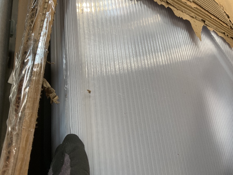 Photo 1 of **SELLING FOR PARTS AS PARTIAL SET. ONE BOX OF TWO**8×12 FT Greenhouse, Large Walk in Greenhouses for Outdoors and Garden Planting, Polycarbonate Greenhouse with Enhanced Aluminum Frame, Green Houses with Quick Setup Structure and Roof Vent, Black