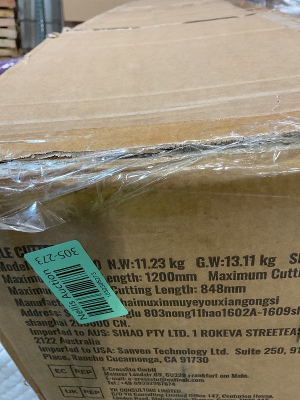 Photo 1 of **MISSING CUTTING WHEEL**VEVOR Manual Tile Cutter, 48 inch, Porcelain Ceramic Tile Cutter with Tungsten Carbide Cutting Wheel, Infrared Positioning, Anti-Skid Feet, Durable Rails for professional installers or beginners