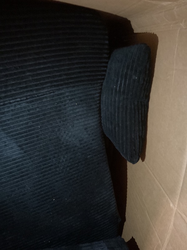 Photo 1 of **DIRT FROM TRANSPORT **cidludto Convertible Sofa Bed, 3 in 1 Loveseat Folding Couch Bed Foldable - Chaise Lounge Chair & Floor Futon Sleeper, Corduroy Pull Out Sofa Bed with 4 Pillows for Living Room, Black