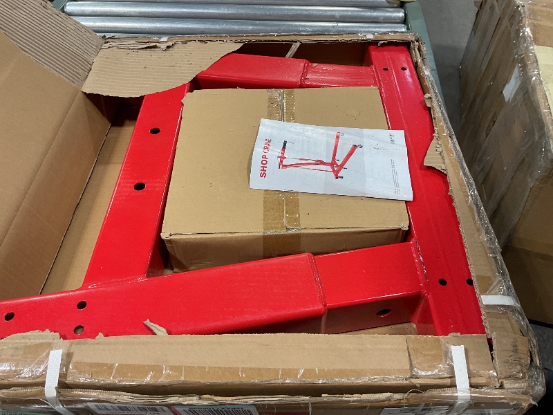 Photo 1 of **SELLING FOR PARTS AS PARTIAL SET**EliteEdge 2 Ton Hydraulic Engine Hoist Crane, Folding Heavy-Duty Cherry Picker with 6 Locking Wheels & 4 Boom Positions, for Truck/SUV Engines, Garage Workshop, Industrial Lifting (Net Wt. 157 lbs)