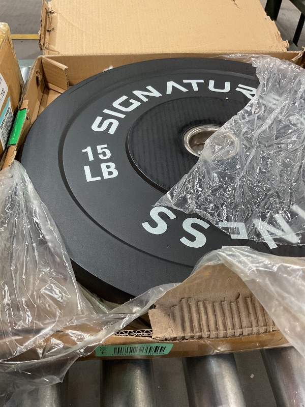 Photo 1 of  Olympic Rubber Barbell Bumper Plates for Strength Training and Weight Lifting. Pair