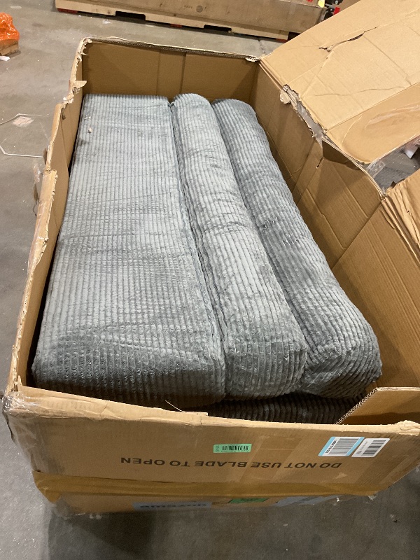 Photo 1 of **SCRAPES**JUIKURY Folding Sofa Bed, Convertible Sleeper Chair with Pilow Foldable Matress, 2 in 1 Pull Out Loveseat Sofa Portable Fold Out Chair Bed Floor Couch Lounge for Living Room Bedroom (Grey, Full)