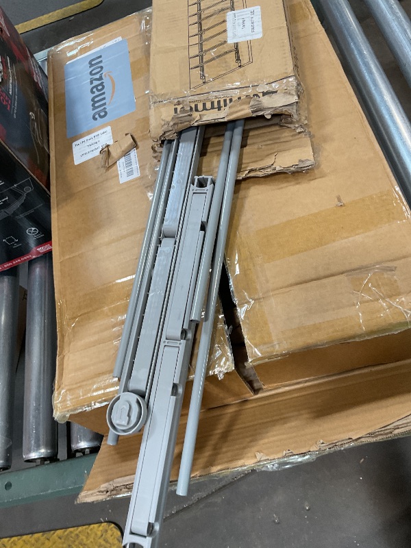 Photo 1 of **FOR PARTS/MISSING ASSEMBLY PIECES** ANQIA C Shaped End Table Side Table with Wheels C Shape for Couch, Sofa with PU Storage Bag Laptop Recliner Tables for Living Room Bedroom (Brown)