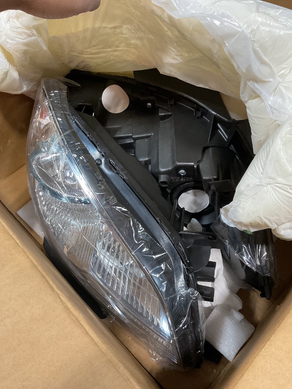 Photo 1 of **HAS DAMAGES** ISHARINGAUTOPARTS Headlight Assembly Compatible with 2008 2009 2010 2011 2012 Chevy Malibu (Not Fit 2008 Malibu Classic Model)