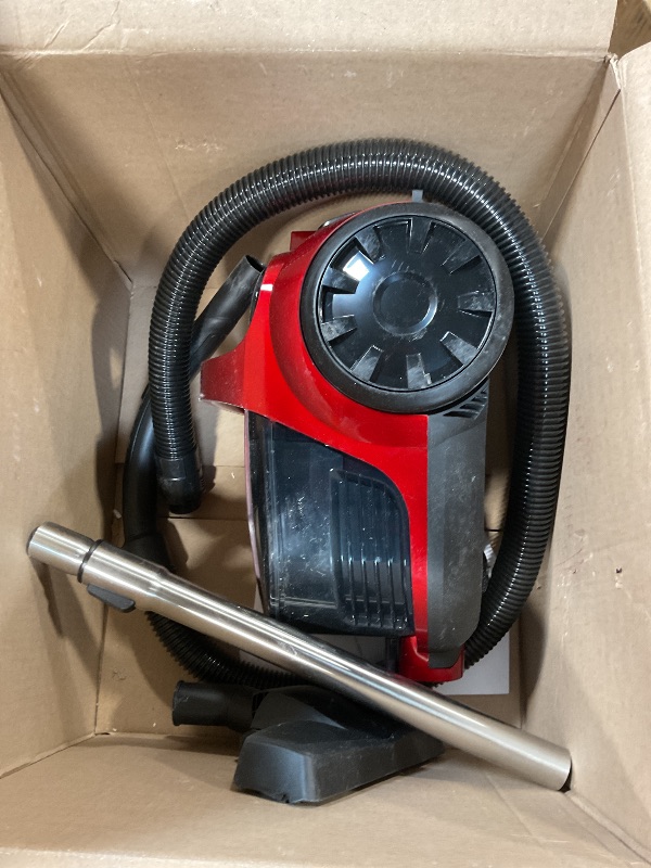 Photo 1 of **DIRTY** 1600W Canister Vacuum Cleaner, Bagless Vacuum Cleaner with 45kPa Strong Suction, 4L Large Dust Cup, Variable Speed Control, 5 Tools, Lightweight Canister Vacuum for Home, Pet, Carpet, Hard Floor