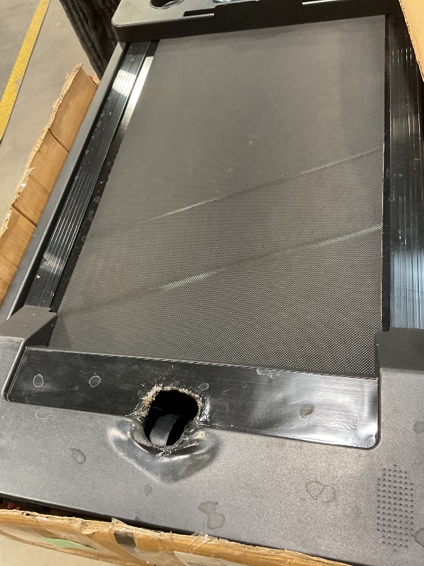 Photo 1 of **SELLING FOR PARTS. MAJOR HOLE BURN. **Treadmill with Handles, 2025 Upgraded Small Treadmills Home, Portable Electric Treadmills for Home 300 lbs Capacity,Walking Pad Treadmill,Lightweight Folding Foldable Walking Pad with LED Display