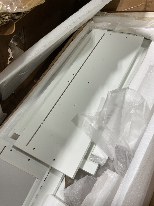 Photo 1 of **MINOR DAMAGE TO CORNERS**White 6 Drawer Dresser for Bedroom, Modern Double Chest of Drawers 47" Wide, Wood Drawers Storage Organizer Cabinet for Home Office, Living Room, Study Room, Nursery