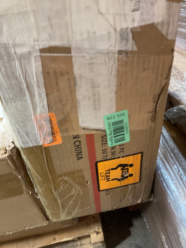 Photo 1 of **MINOR DAMAGE TO CORNERS**White 6 Drawer Dresser for Bedroom, Modern Double Chest of Drawers 47" Wide, Wood Drawers Storage Organizer Cabinet for Home Office, Living Room, Study Room, Nursery