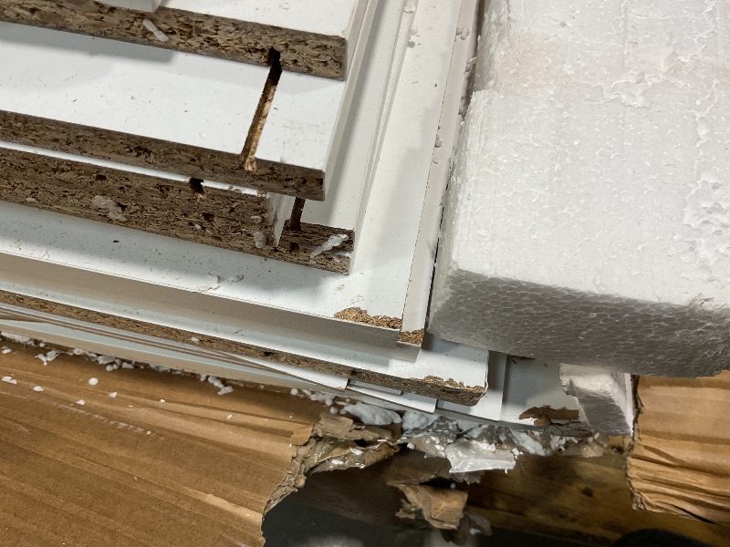 Photo 1 of **MINOR DAMAGE TO CORNERS**White 6 Drawer Dresser for Bedroom, Modern Double Chest of Drawers 47" Wide, Wood Drawers Storage Organizer Cabinet for Home Office, Living Room, Study Room, Nursery