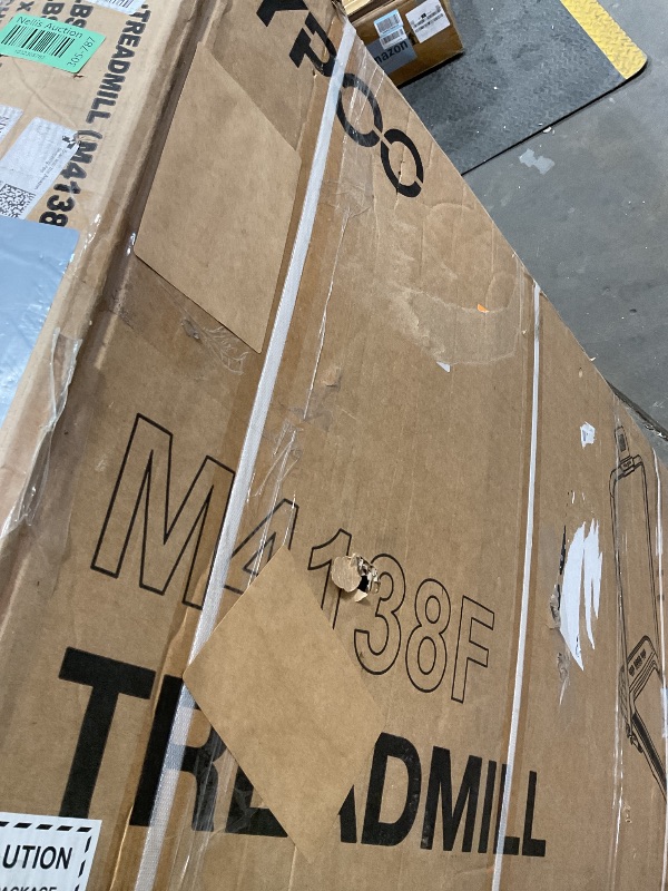 Photo 1 of **SELLING FOR PARTS.  ISSING POWER CORD AND KEY**DIRT. SCRAPES. YPOO Foldable Treadmill with Incline, Walking Pad with Handle Bar 3 Level Incline, Portable Folding Treadmills for Home/Office 300 Lbs Capacity, Quiet Desk Treadmill with Remote Control & APP