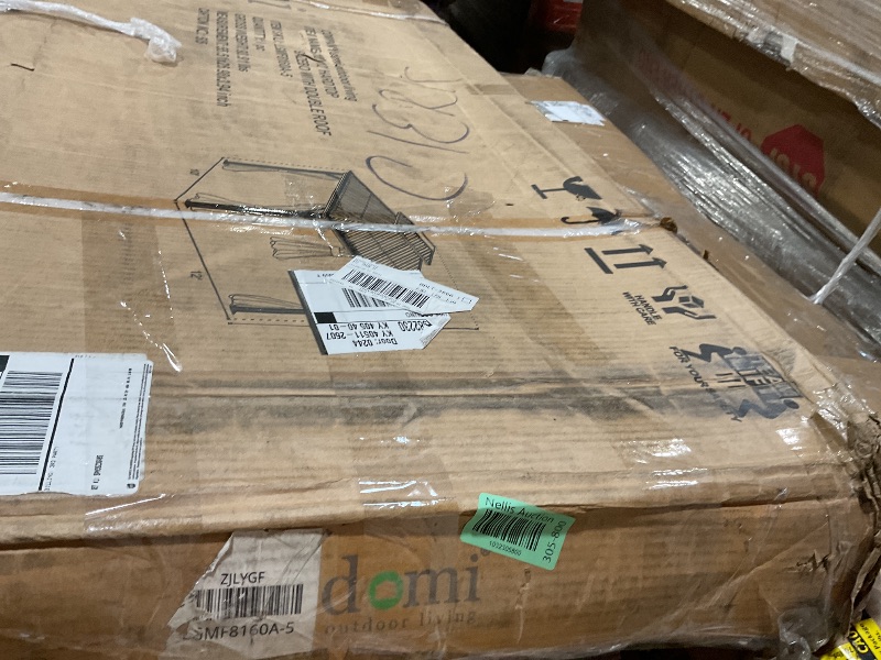 Photo 1 of **SELLING FOR PARTS AS PARTIAL SET. BOX #5 OUT OF 5**Domi 10x12 Outdoor Gazebo, Hardtop Gazebo with Aluminum Frame, Heavy Duty Pavilion Gazebo for Patio Deck Backyard, Curtain and Netting Included, Dark Brown