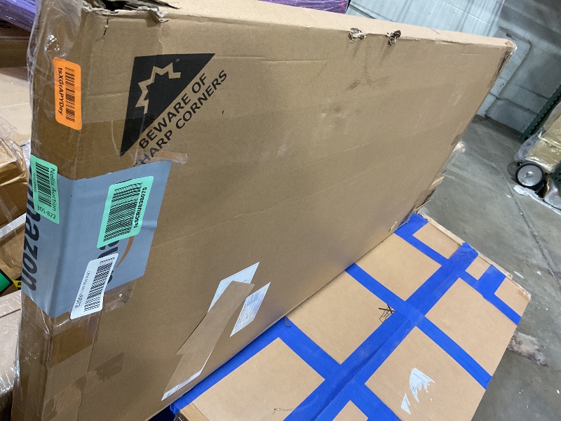 Photo 1 of **SCRAPES. DIRT**Lumizone Extra Tall Cat Gate 61.02" High Pressure Mounted Extra Wide 2025 New (17 Sizes) 1.37" Gap No Drilling Auto-Close One-Handed Operation Tall Pet Gate for Dogs(White, 61.02" H x 29.92"-34.24" W)