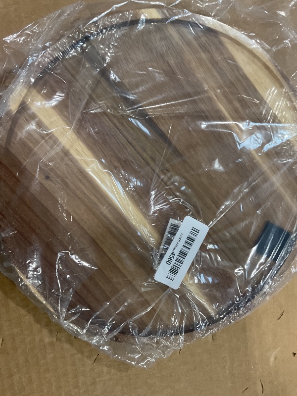 Photo 1 of 11.5 Inches Candle Holder Tray Home Decor, Round Wood Tray for Coffee Table, Small Wooden Serving Decorative Trays for Home