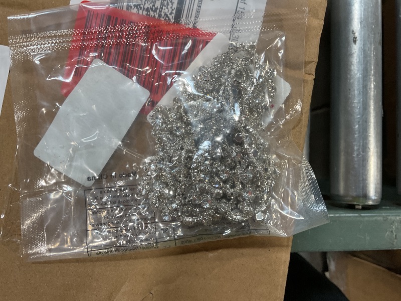 Photo 1 of 2 Yards Crystal Rhinestone Chain, Silver Rhinestone Strips for Sewing Trim & Embellishments, Bling Diamond Chain for Crafts, DIY Jewelry Decoration for Clothes Dress Applique