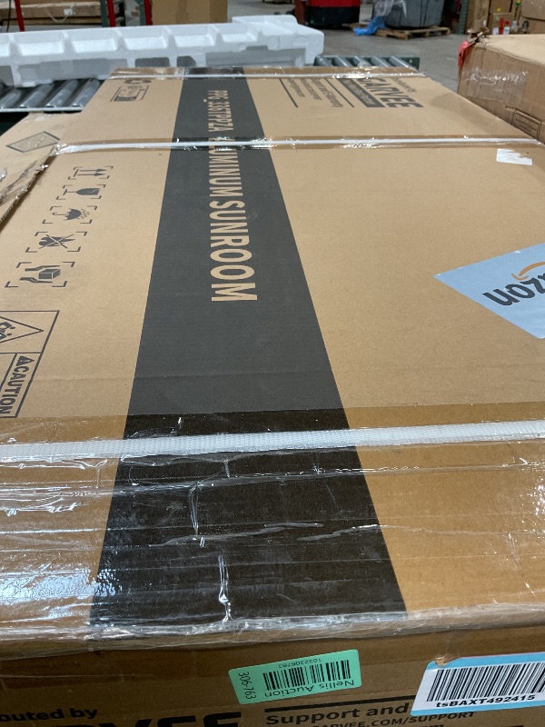 Photo 1 of **SELLING FOR PARTS AS PARTIAL SET. ONE BOX OF TWO**IDEALHOUSE 8X10 FT Greenhouse for Outdoors, Lockable Door and Ajustable Roof Vent, Polycarbonate Greenhouse with Water Gutter System, Aluminum Walk-in Greenhouses, for Backyard, Lawn