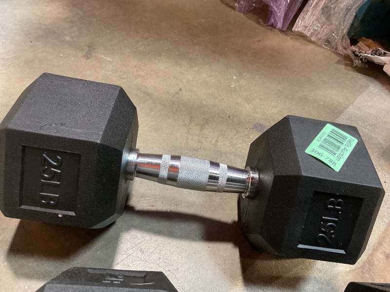 Photo 1 of **DIRT FROM TRANSPORT **CAP Barbell, 25lb Rubber Hex Dumbbell, Single