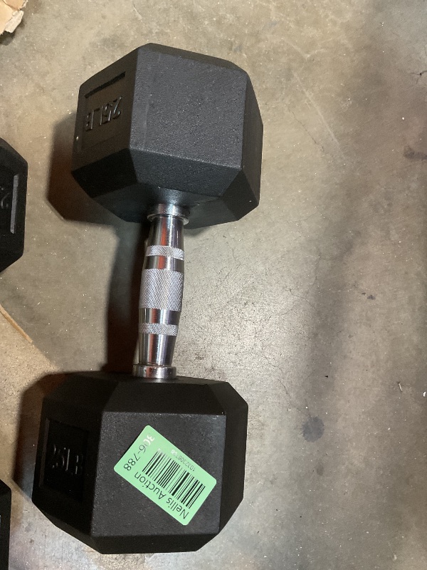 Photo 1 of **DIRT FROM TRANSPORT **CAP Barbell, 25lb Rubber Hex Dumbbell, Single