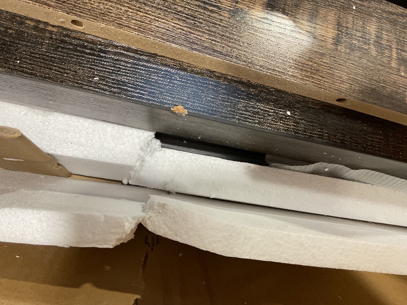 Photo 1 of **MINOR CHIP**Tribesigns 70.9-Inch Extra Long Console Table, Farmhouse Wood Sofa Table Behind Couch, Narrow Entryway Accent Table for Living Room, Hallway, Entrance, Foyer, Black