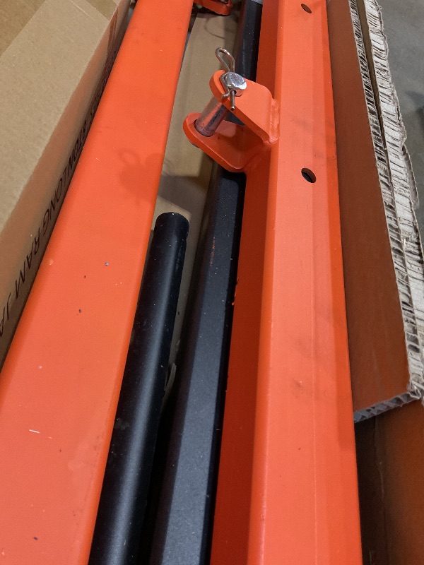 Photo 1 of **SCRAPES. DIRT**Rugcel 1500 lb Stretchable Receiver Hitch Mounted Hydraulic Swivel Pickup Truck Crane, with Three Boom Capacities of 750 lb, 1000 lb and 1500 lb (Hitch Crane 1500LB)