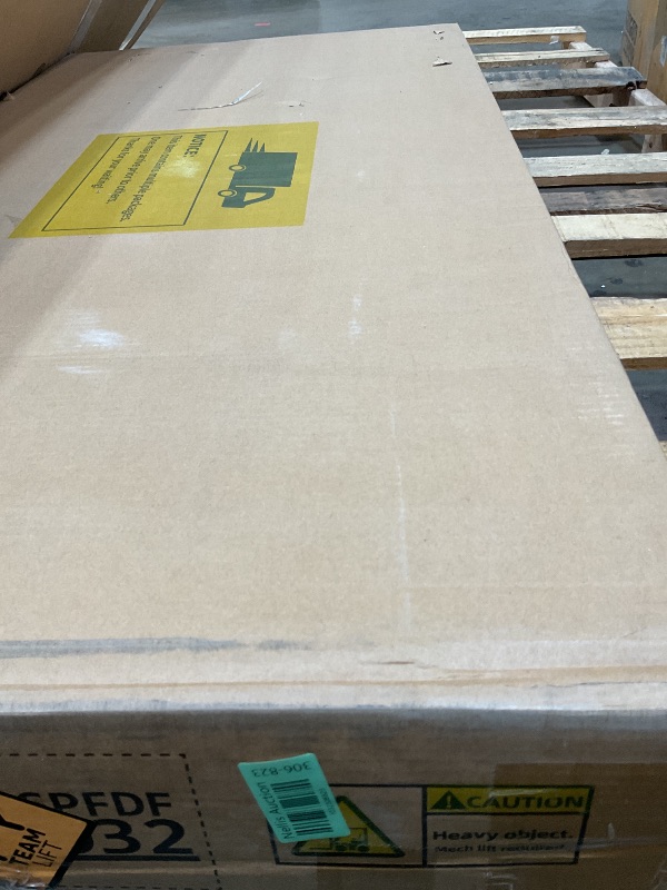 Photo 1 of **SELLING FOR PARTS AS PARTIAL SET. ONE OF TWO BOXES**DWVO 91.3" Double Dog Crate Furniture with Dog Feeder, Dog Kennel Furniture with Drawers, Indoor Dog House TV Stand with 2 Room Divider for 2 Medium Large Dogs, Brown