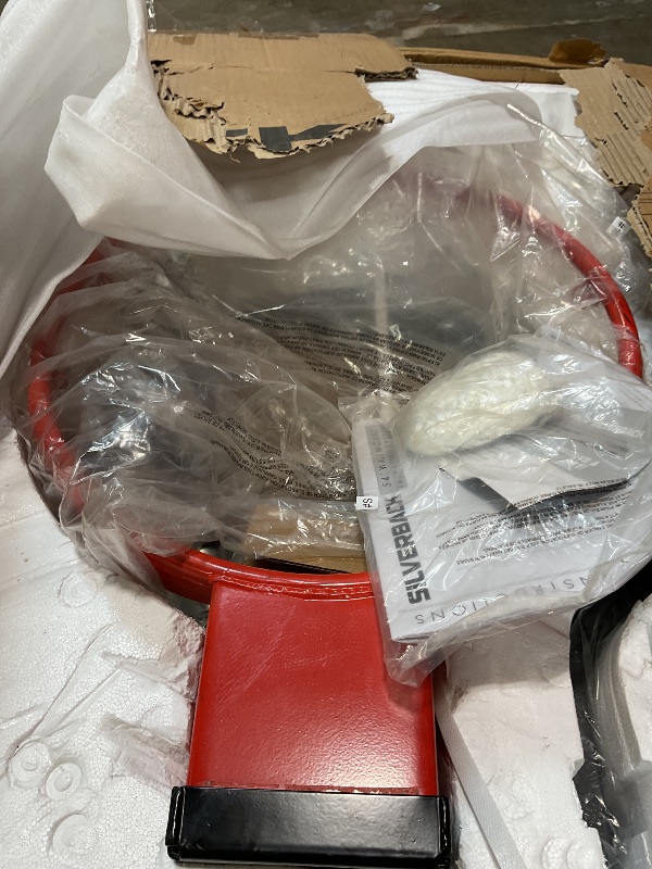 Photo 1 of **SCRAPES FROM TRANSPORT **Silverback NXT 54" Wall Mounted Basketball Hoop, Adjustable Height from 7.5’ to 10’ Indoor / Outdoor Basketball Hoop with QuickPlay Design