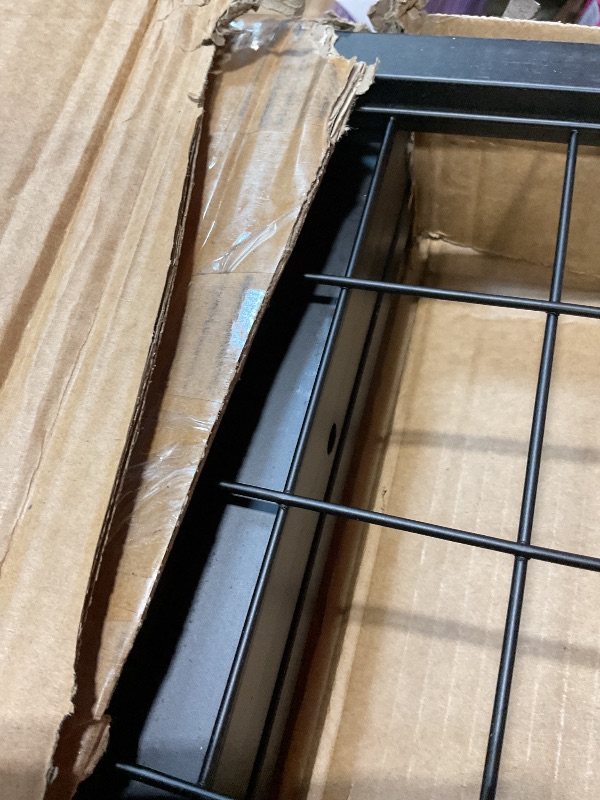 Photo 1 of **SCRATCHES/DIRT**NectaCol Grid Gondola Unit, 4pcs 2'x 5' Grid Wall Panels with Sturdy Frames, Gridwall Display Stand with Wheels, Craft Show Gridwall Display Rack, Art Display - Black