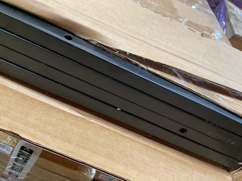 Photo 1 of **SCRATCHES/DIRT**NectaCol Grid Gondola Unit, 4pcs 2'x 5' Grid Wall Panels with Sturdy Frames, Gridwall Display Stand with Wheels, Craft Show Gridwall Display Rack, Art Display - Black