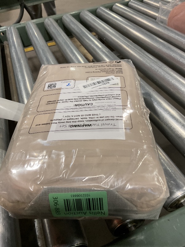 Photo 1 of 10 Set Compression Packing Cubes for Travel Gifts Women Mom,OlarHike Luggage Clothes Organizer for Travelers,Airplane/Cruise/Car/Train Travel Essentials,Compressible Expandable Saver Space Bags(Beige)