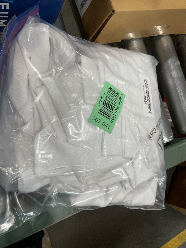 Photo 1 of *DIRT*25pcs Polyester Cloth Napkins - 17 x 17 inch White Dinner Washable Napkins with Hemmed Edges for Restaurant/Wedding/Hotel(25,White)