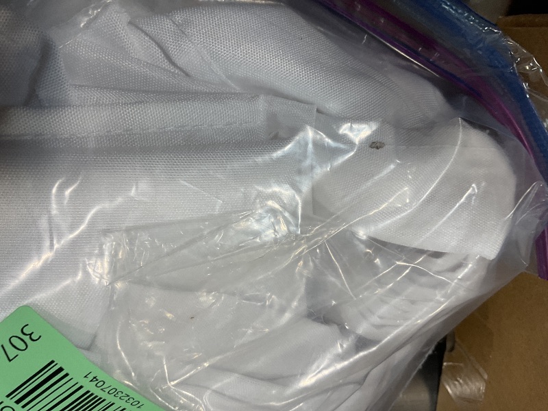 Photo 1 of *DIRT*25pcs Polyester Cloth Napkins - 17 x 17 inch White Dinner Washable Napkins with Hemmed Edges for Restaurant/Wedding/Hotel(25,White)