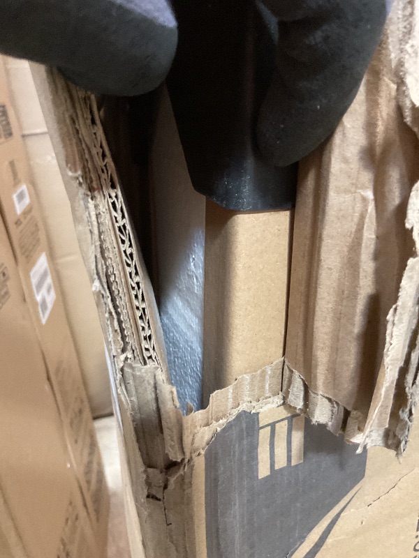 Photo 1 of **CHIP DAMAGE ON EDGE**Alpine Restaurant Trash Can Cabinet - Commercial Trash Can 40 Gallon, Garbage Receptacle Indoor with Tray Holder for Restaurants, Cafeterias (Espresso Black)