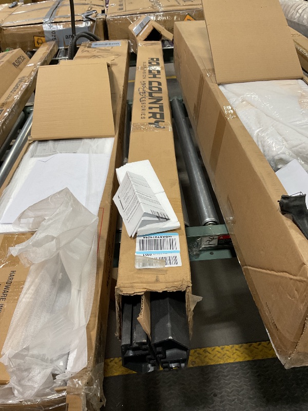 Photo 1 of ** FOR PARTS ONLY** NO STEPS OR HARDWARE**Rough Country SRX2 Adjustable Aluminum Steps for Chevy Silverado & GMC Sierra 1500/2500HD CrewCab (2019-2026 & Refresh) - Modular Running Boards with Slide-Adjust Steps