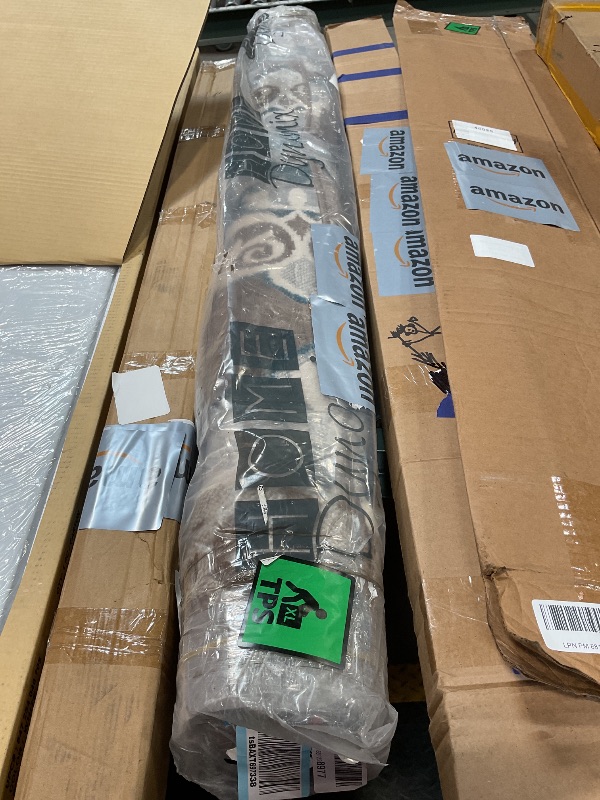 Photo 1 of ***REFER TO NELLIS PHOTO FOR DESIGN*** Nicole Miller Patio Country Azalea, 5'2"x7'2" Rectangle, Grey/Blue