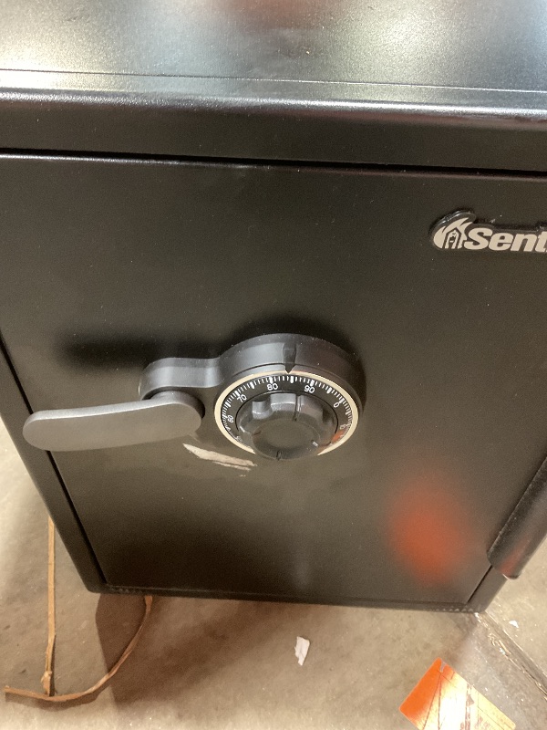 Photo 1 of ***NO KEY SAFE IS LOCKED*** SentrySafe Black Fireproof Waterproof Floor Safe with Dial Combination Lock for Home or Office, 2.05 Cubic Feet, SFW205CWB