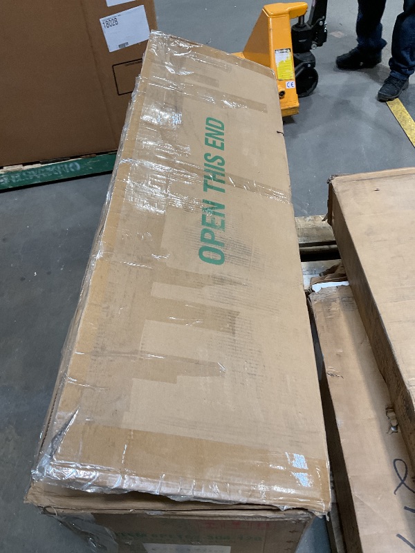 Photo 1 of **LIGHTS NON-FUNCTIONAL*** National Tree Company 12 ft Pre-Lit Tiffany Fir Slim Artificial Christmas Tree, 1,200 Clear Lights, 4,828 Tips, Includes Stand, Green