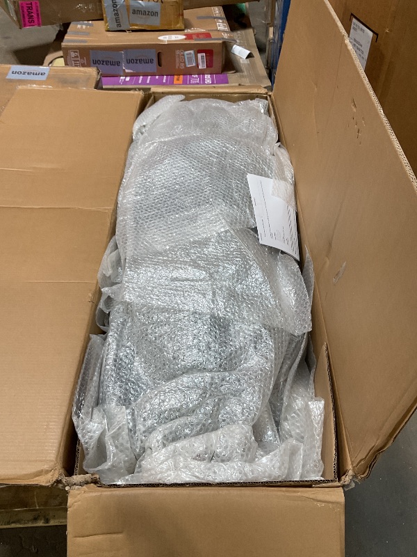 Photo 1 of **LIGHTS NON-FUNCTIONAL*** National Tree Company 12 ft Pre-Lit Tiffany Fir Slim Artificial Christmas Tree, 1,200 Clear Lights, 4,828 Tips, Includes Stand, Green